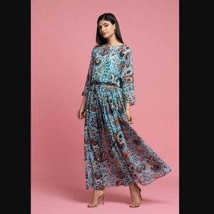 Paisley Print Maxi Dress